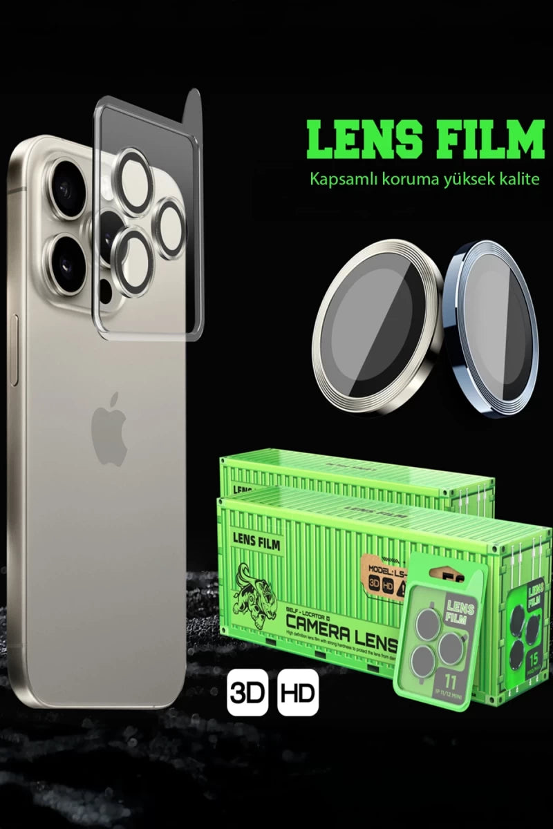 Galaxy A57 5G Raze Metal Kamera Lens - Siyah