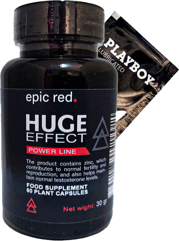 Playboy Jel + Huge Effect Erkeklere Özel Destekleyici 60lı