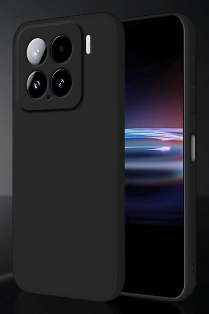Mi 15 Pro Kılıf Nano içi Kadife Silikon - Siyah