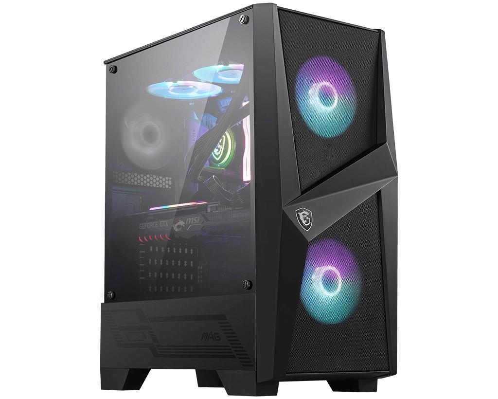 MAG FORGE 100R TEMPERLI CAM ARGB PSU YOK 2X120MM 1X120MM GAMING ATX KASA SİYAH