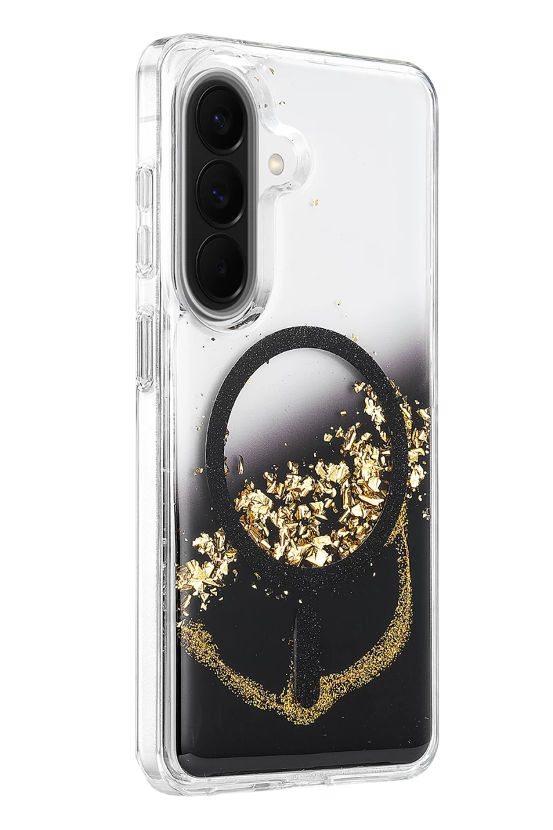 Onegif Galaxy A37 5G Lotus Simli Magsafe Kapak - Siyah
