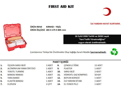 Küçük İlk Yardım Seti First Aid Kit (5643)