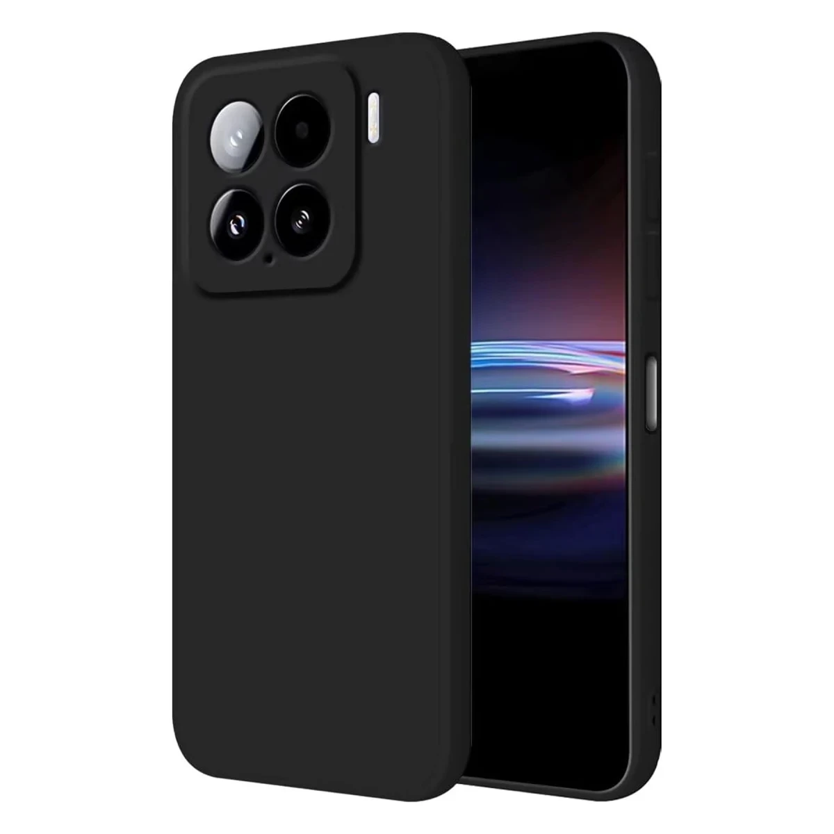 Mi 15 Pro Kılıf Nano içi Kadife Silikon - Siyah
