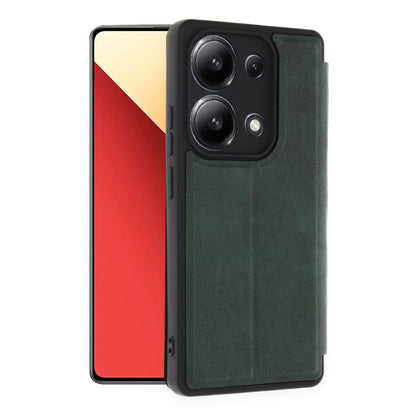 Redmi Note 13 4G Kılıf Flip Cover - Koyu Yeşil