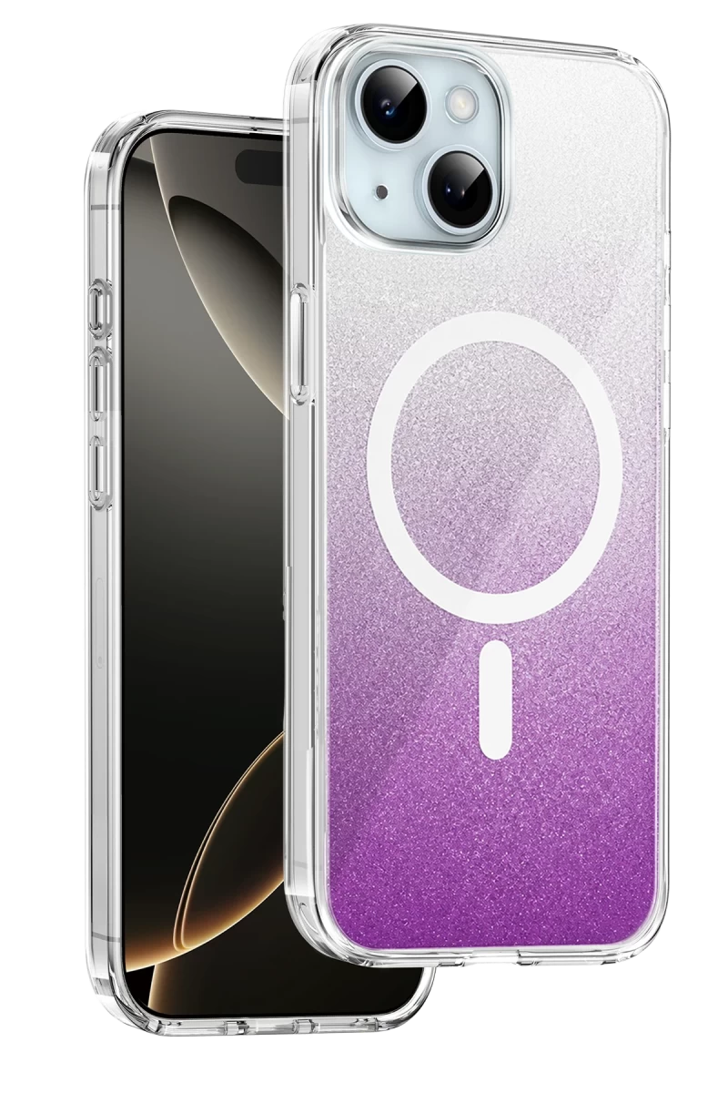 Onegif iPhone 14 Sora Simli Magsafe Kapak - Mor