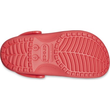 Crocs Classic Unisex Terlik 10001-6WC 10001-6WC003 Kırmızı 45-46 Düz Topuklu Hafif ve Rahat