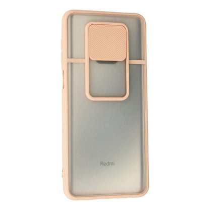 Redmi Note 9 Pro Kılıf Palm Buzlu Kamera Sürgülü Silikon - Pembe