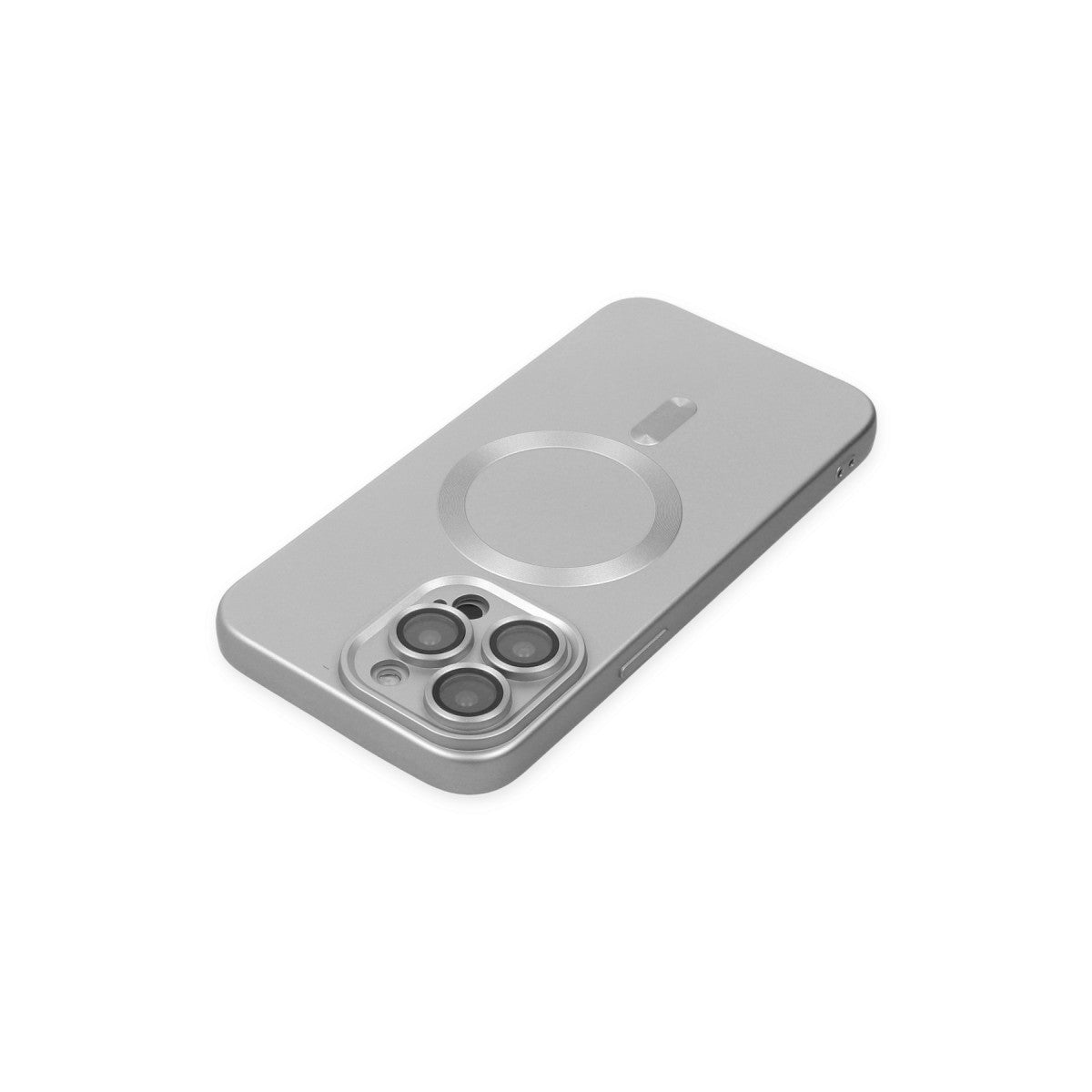 iPhone 13 Pro Max Kılıf Moshi Lens Magneticsafe Silikon - Gümüş