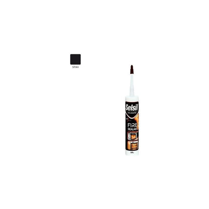 Selsil Ateş Mastiği Siyah 300 ml 1500 Dereceye