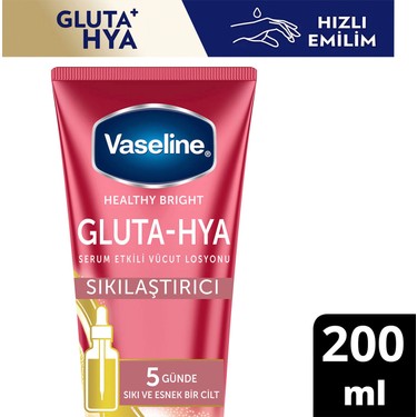 200 ml vücut losyonu, gluta-hya serum ile etkili bakım sağlar