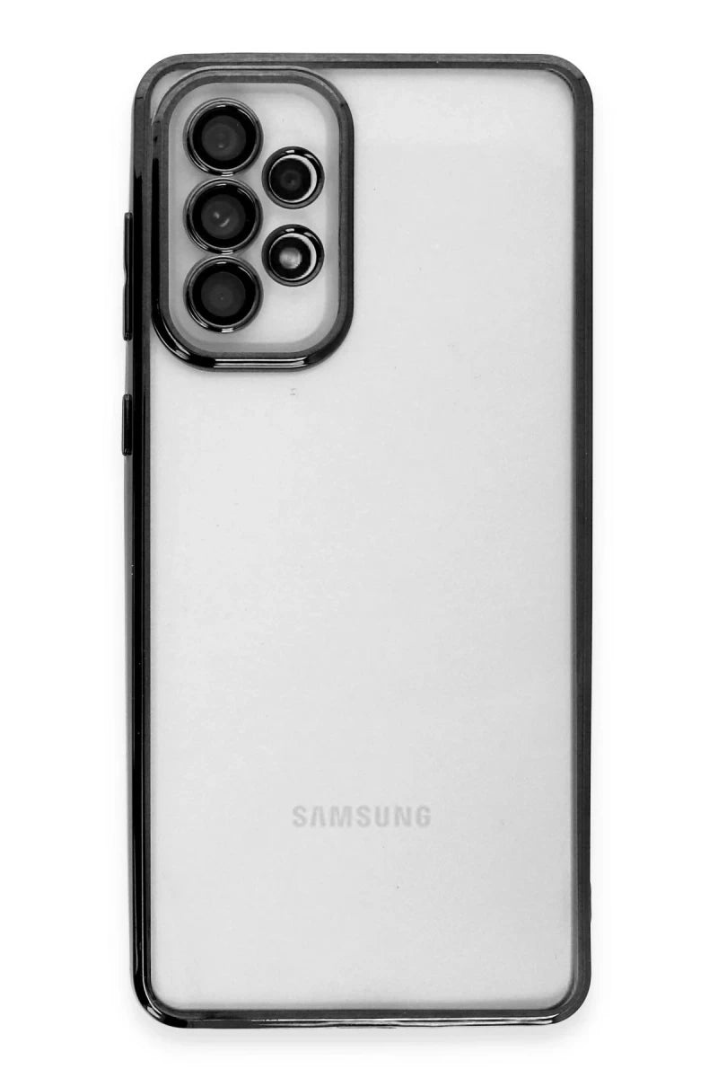 Galaxy A53 5G Kılıf Razer Lensli Silikon - Siyah