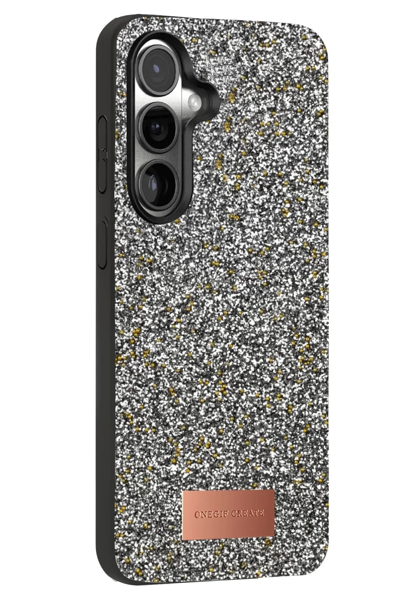 Onegif Galaxy S25 Bright Simli Kapak - Gold