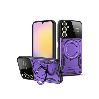 Galaxy A25 5G Kılıf Joy Lens Standlı Kapak - Mor