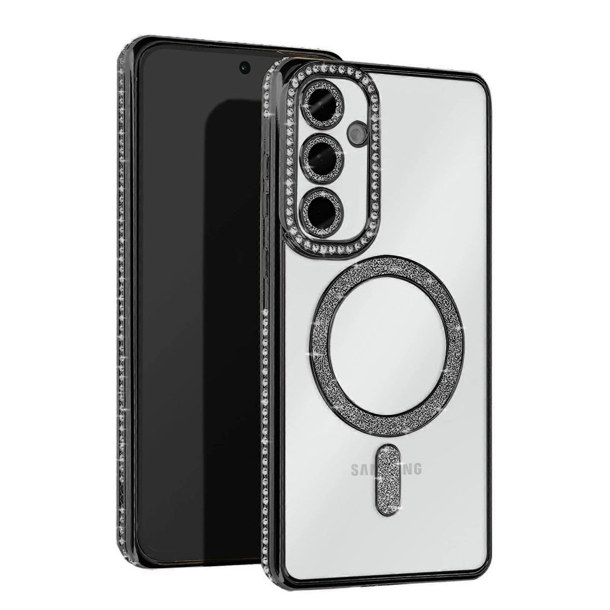 Galaxy S23 FE Joke Simli Magneticsafe Kılıf - Siyah