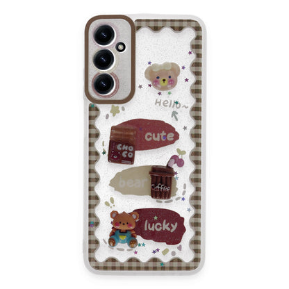 Galaxy A15 4G Kılıf Sweet Desenli Silikon Kapak - Şeffaf