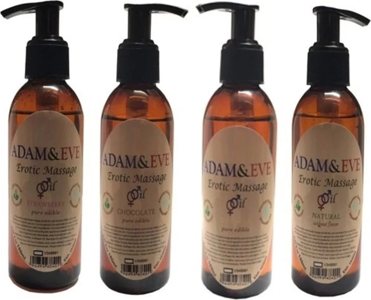Süper Adam & Eadam&eerkeklere Özel 4 Farklı Çeşit Aromalı Masaj Yağı Massage Oil 125ML