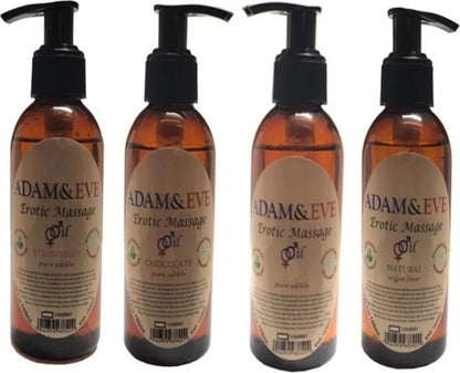 Süper Adam & Eadam&eerkeklere Özel 4 Farklı Çeşit Aromalı Masaj Yağı Massage Oil 125ML
