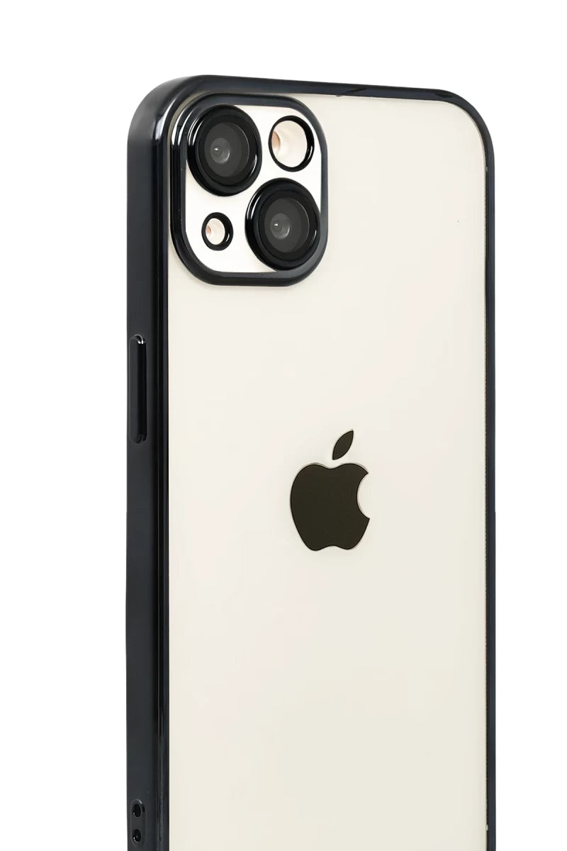 iPhone 15 Razer Lensli Silikon - Siyah