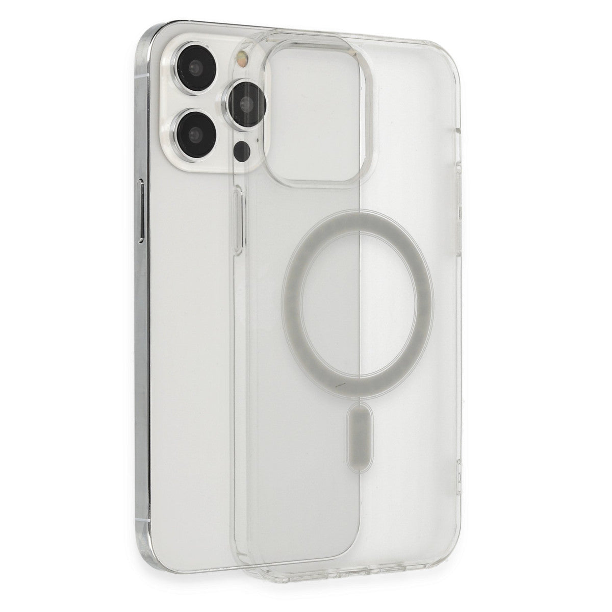 iPhone 14 Pro Kılıf Matte Şeffaf Magneticsafe - Şeffaf