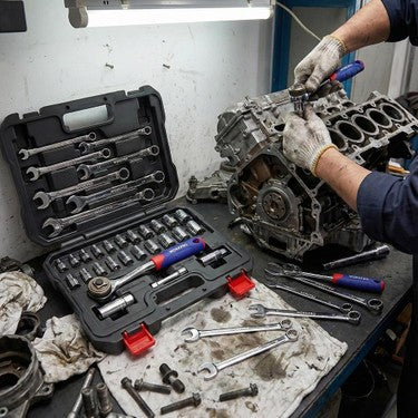 32 Parça Cr-V Profesyonel Lokma ve Kombine Anahtar Seti ile Pratik Çözümler