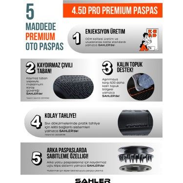 Nissan Qashqai 4.5D PRO Premium Havuzlu Oto Paspas