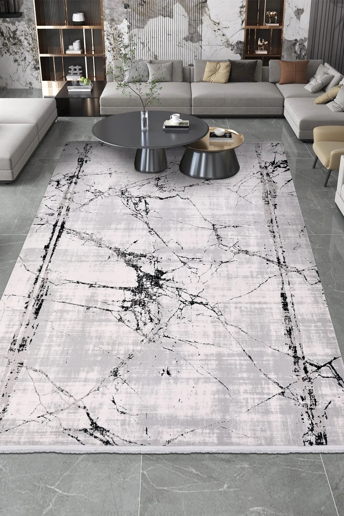 YoudayHomeCollection ROXSTONE Model Oturma Odası Halısı