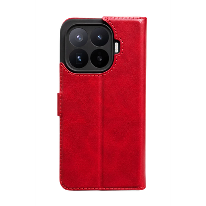 Mi 17T Pro Trend S Plus Kapaklı Kılıf - Kırmızı