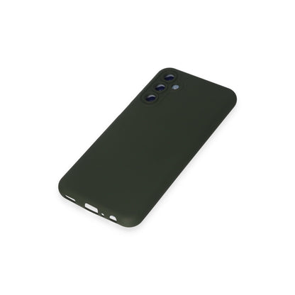 Galaxy M14 5G Kılıf Nano içi Kadife Silikon - Koyu Yeşil