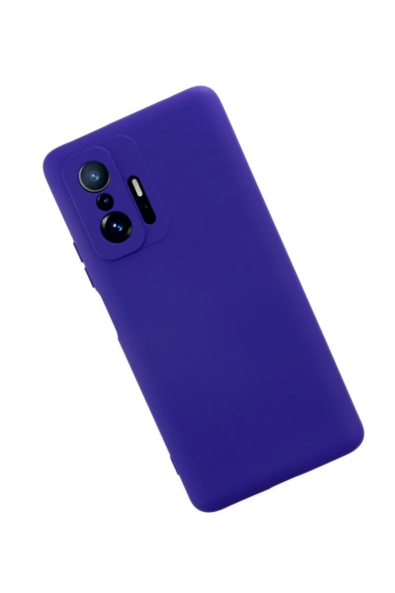 Mi 11T Pro Kılıf Nano içi Kadife Silikon - Mor