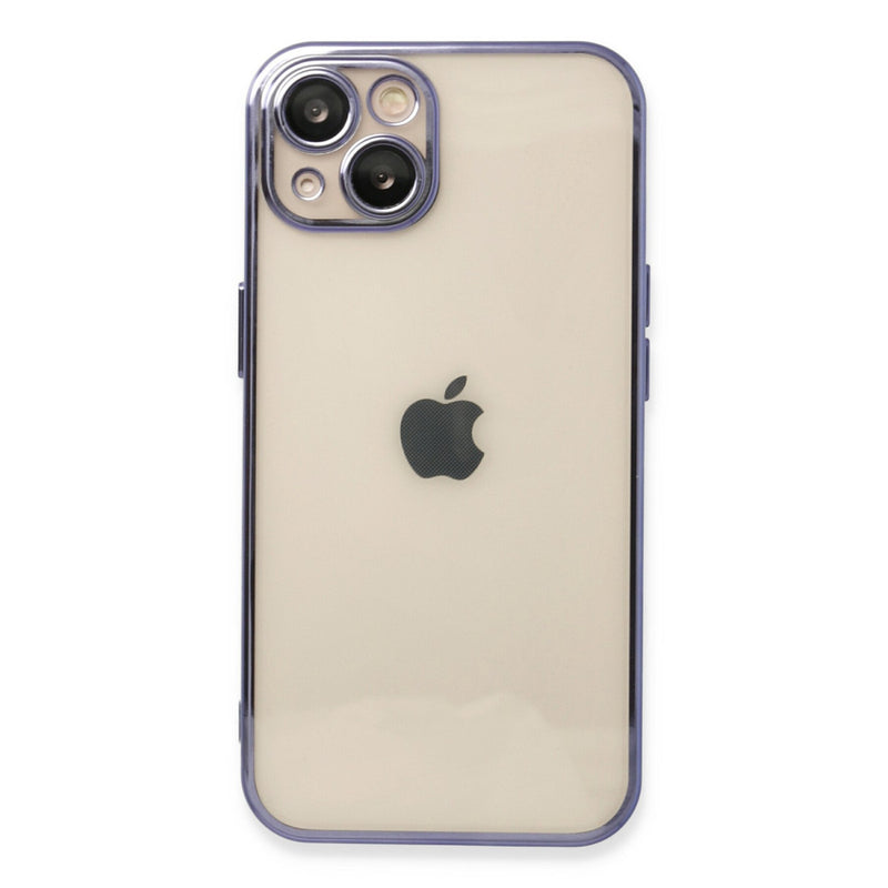 iPhone 13 Kılıf Razer Lensli Silikon - Mor