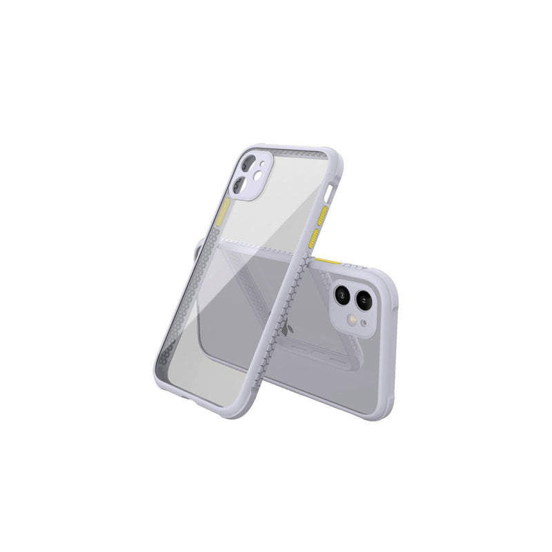 iPhone 12 Mini Kılıf Miami Şeffaf Silikon - Lila