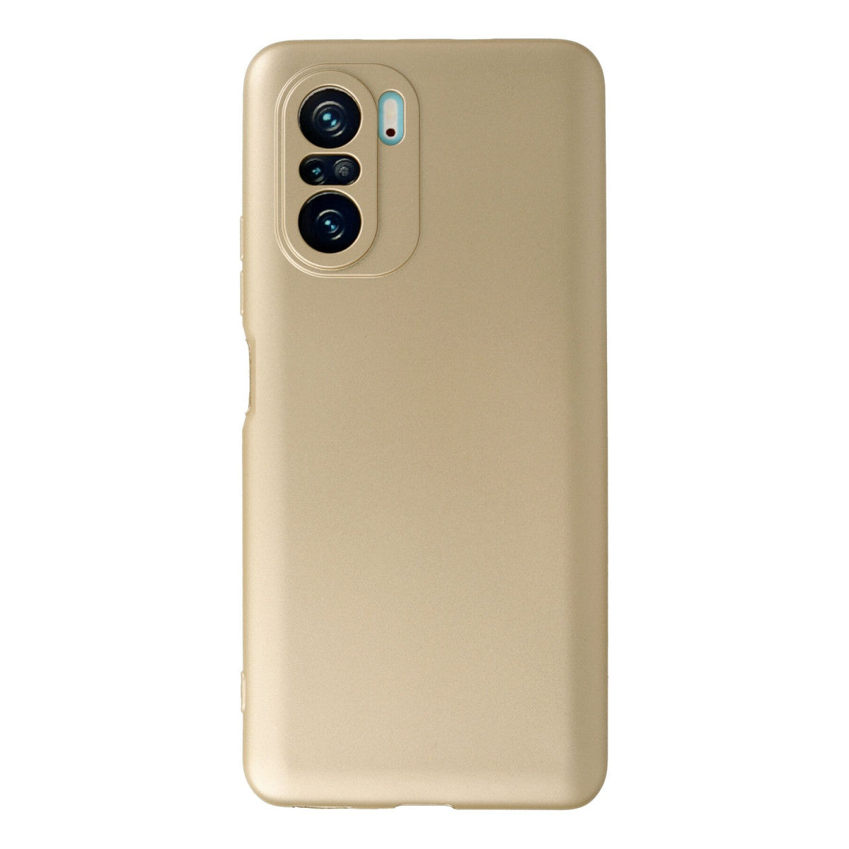 Poco F3 Kılıf First Silikon - Gold