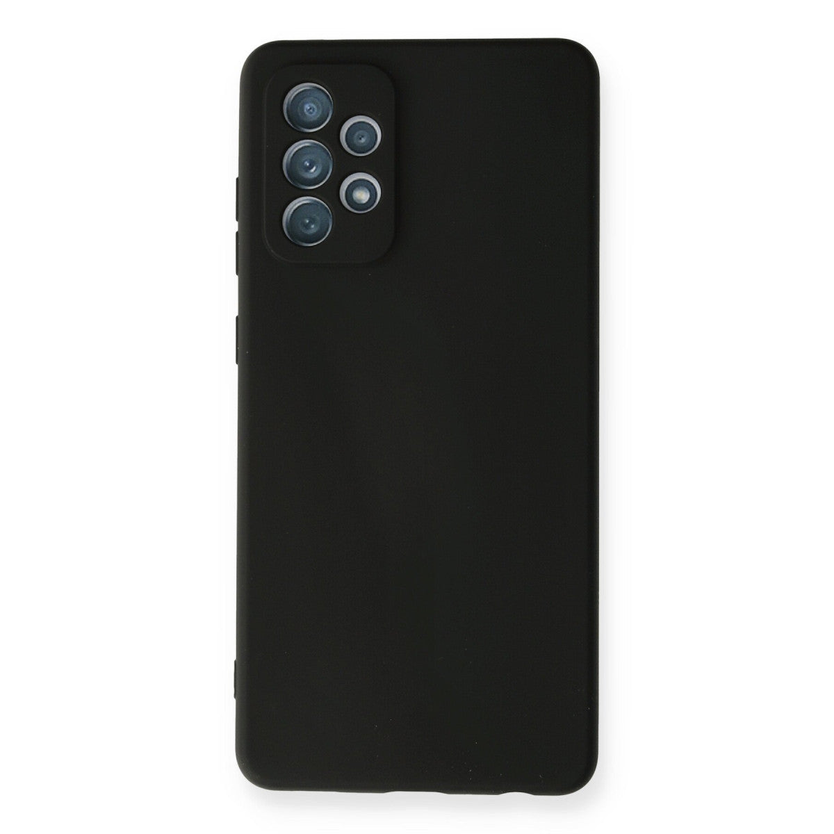 Galaxy A72 Kılıf Nano içi Kadife Silikon - Siyah