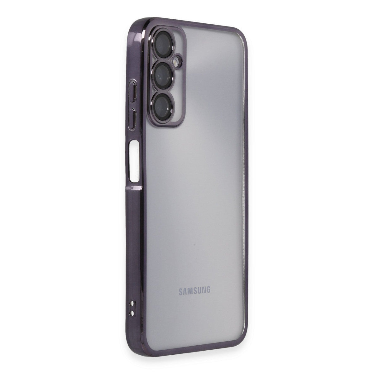 Galaxy A05S Kılıf Razer Lensli Silikon - Mor