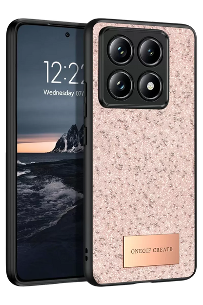 Mi 14T Pro Bright Simli Kapak - Pembe
