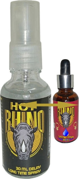 Hotrhino Erkeklere Delayspray + Hotrhino Bayan Cinseluyarıcıdamla