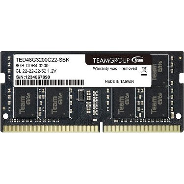 Team Elite 8GB (1x8GB) 3200MHz CL 22 DDR4 Notebook SODIMM Ram