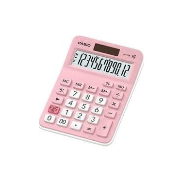 12 Haneli Masa Üstü Hesap Makinesi, Pembe Renk