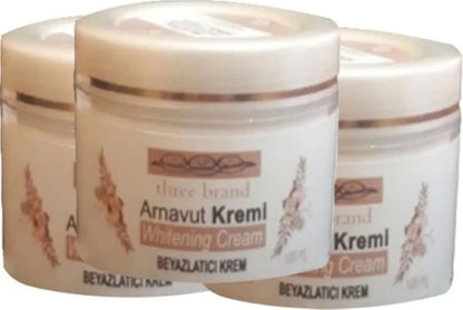 Süper Three Brand Arnavutkremi 3 Adet Adet Whitens Cream Tümbölge Kremi 100 ml