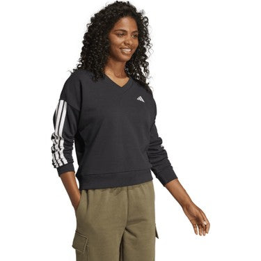 Kadın Sweatshirt, 3-Şerit Detaylı ve Rahat Kesim
