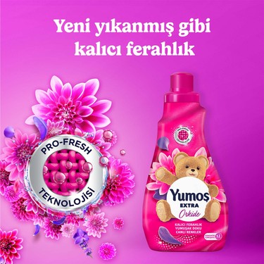 Konsantre Çamaşır Yumuşatıcı Orkide 1008 ml Mükemmel Yumuşaklık