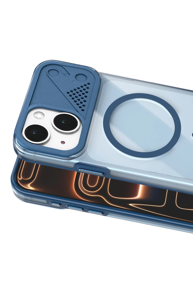 iPhone 15 Zinko Magsafe Kapak - Lacivert