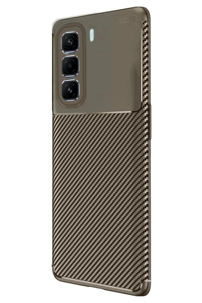 Hot 50 Pro Plus 4G Auto Focus Karbon Kapak - Kahverengi
