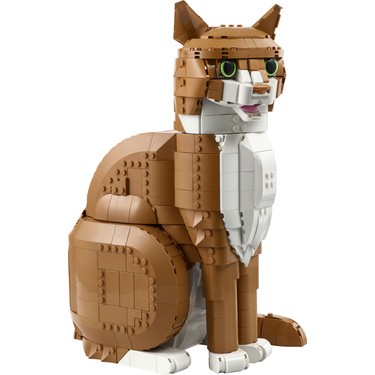 Yetişkinler için turuncu kedi figürü yapım seti - LEGO Ideas