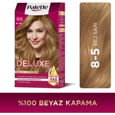 Bej Sarı Renkli Saç Boyası 8-5 Kalıcı Formül