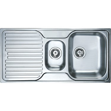 Paslanmaz Çelik Mutfak Evyesi, 1000 x 500 mm Sol Damlalık