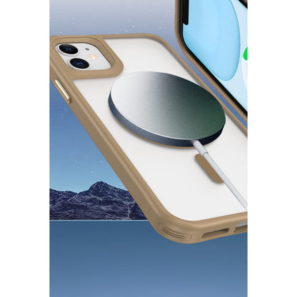 iPhone 11 Kılıf Enka Magsafe Silikon Kılıf - Siyah