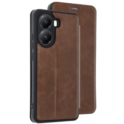 Poco X7 Pro Kılıf Flip Cover - Taba