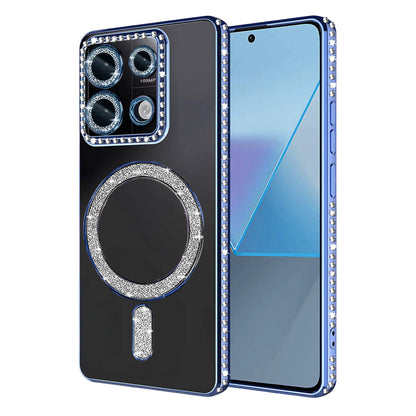 Redmi Note 13 Pro 4G Joke Simli Magneticsafe Kılıf - Mavi