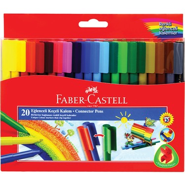 Eğlenceli Keçeli Boya 20'li Set, Çocuklar için Uygun